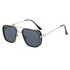 Nuevas gafas de sol europeas y americanas, anti-UV, modernas y vanguardistas, fabricante de gafas de sol Iron Man con montura cuadrada 2024