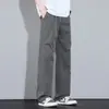 Verão 2026 Novo Calça Casual Ultra-fina de Seda de Gelo Masculina Verão Solta de Perna Reta Sensação Fresca Calça Longa Respirável para Exterior
