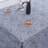 Tela de algodón y lino floral japonesa con estampado a cuadros cortina sofá tela de lino grueso mantel fresco tela y fondo de cabeza de tela