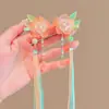 Acessórios de Cabeça Hanfu Infantil Acessórios de Cabelo Antigos Grampo de Cabelo para Streaming Meninas Super Fadas Estilo Chinês Traje Antigo Tassel Flor Grampo de Cabelo