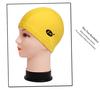 Gorro de Natación Jin Hong para Adultos de Color Sólido para Cabello Largo de Hombres y Mujeres Protección de Orejas Moda Cómodo Tela Gorro de Natación Equipo de Natación Gorro de Natación