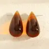 Conjunto de Brincos e Colar de Gota d'Água Transparente Degradê, Pingente Grande de Gota d'Água Transparente de Nicho High-End, Joias Personalizadas Atacado