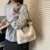 Mochila de Gran Capacidad de Contraste de Color Estilo Nuevo Transfronteriza, Bolso Cruzado de Moda y Estilo para Mujer, Bolso Tote Versátil Casual para el Día a Día