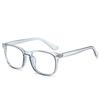 Gafas de ordenador con montura retro y protección contra la luz azul para mujer, con montura cuadrada con bisagra 3+2, gafas antiluz azul