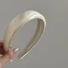 Diadema de satén mercerizado para mujer, nueva moda de estilo extranjero de alta gama, pinza para el pelo de presión diaria, tocado