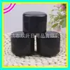 Frasco de esmalte em gel preto, 40g; pote de creme preto; frasco de cera para cabelo, 40ml; frasco de boca larga; frasco dosador de máscara de argila; frasco de cera para cabelo