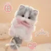 Bastão Giratório Gatinho e Filhote Fofo Brinquedo de Pelúcia Kit de Material Produto Acabado Feito à Mão Presente para Meninas Pingente de Bolsa