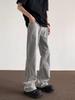 Calça Jeans Velha Fraca Lavada de Rua Estilo Americano Masculino Primavera e Outono Reta Solta Estilo de Rua Europeia e Americana Calça Longa