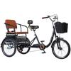 Triciclo de pedales para ancianos nuevo, freno de aceite, velocidad variable, bicicleta de pedales para adultos, triciclo extra grande para ancianos