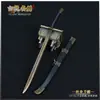 Modelo de Arma Fría Antigua Espada Goujian, Xiu Chun Dao, Espada Han 22cm Llavero de Metal Colgante Artesanía Coleccionable