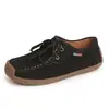 Sapatos de Primavera de Tamanho Grande para Mulheres, Sapatos Loafer Versáteis, Sapatos Rasos Casuais Confortáveis para Mulheres, Sapatos Mãe com Cadarço Atacado