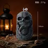 Velas Aromáticas de Caveira de Tartaruga Corvo para Halloween Transfronteiriço Decoração de Atmosfera para Festa de Feriado Velas de Crânio de Animal