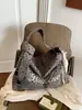 Bolso de axila con estampado de cielo estrellado minimalista estilo coreano, bolso tote de gran capacidad de alta gama, bolso de hombro para mujer para el trabajo