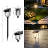 Lámpara de césped de tungsteno con sensor de movimiento alimentada por energía solar Luz exterior para patio de casa Jardín Paisajismo Decoración de ambiente Luz de jardín
