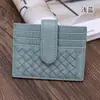 Cartera de Tarjetas Tejida Ultra Delgada de Moda Color Sólido Ranura para Tarjeta de Identificación Portafolio Ranura para ID Almacenamiento Bolsa Pequeña Portafolio de Tarjetas Portátil
