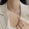 Nueva Cadena para Clavícula de Gota de Agua de Circonita Lujo Ligero Nicho Diseño de Alta Gama Collar Diseño Versátil Cadena de Nuevo Tipo para Estudiantes para Mujeres