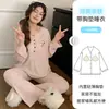 Ropa de Maternidad de Modal con Almohadillas en el Pecho para Postparto, Incluye Diadema, Vestido Dulce de Manga Larga de Primavera para Lactancia para Mujeres Embarazadas