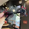 Marco de luz estelar Kuromi Gafas de sol para niños Lazo Lindas Niñas Transfronterizas Súper Lindas Pequeña Princesa Gafas Brillantes