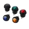 Panel Redondo de Acero Inoxidable Interruptor Basculante Impermeable Iluminado de 2 y 3 Posiciones Kcd2 Apertura de 20mm Forma de Barco