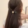 Goma para el pelo de estilo coreano simple con letra, alta elasticidad, para mujeres, para moño, cuerda para el pelo gruesa, accesorio para el pelo, color café