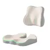 Cojín para Sentar de Larga Duración Transfronterizo, Cojín Multifuncional Transpirable para Glúteos, Cojín para Silla, Soporte Lumbar de Oficina, Cojín de Espuma Viscoelástica para Silla de Computadora