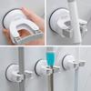 Decoración del hogar historia perforación libre montado en la pared baño hebilla fuerte fija clip para fregona artefacto estante para fregona estante de almacenamiento