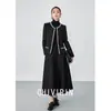 Chaqueta Corta Roja Estilo Chanel con Ancla para Mujer, Nuevo Modelo Otoño e Invierno 2026, Muy Adornada con Lentejuelas y Pedrería, Top Elegante y Adelgazante