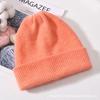 Gorro de Punto de Piel de Conejo para Otoño e Invierno para Hombres y Mujeres, Suave Doble Capa Engrosado Cálido Gorro de Lana de Conejo, Gorro Holgado, Gorro para Clima Frío