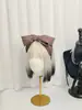 Nova Faixa de Cabeça com Laço Xadrez Retrô Leve Diária Para Mostrar o Rosto Rosto Pequeno Lavar Rosto Faixa de Cabelo de Tecido Grampo de Cabelo Atacado