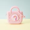 Bolsa de Silicona Transfronteriza con Agujeros Bolsa de Playa para Caminar Tote Bag DIY Se Puede Decorar Bolsos de Mano de Silicona de Dibujos Animados para Niños