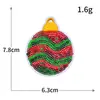 Serie Navideña Bordado de Lentejuelas de Colores Bordado por Computadora Papá Noel Muñeco de Nieve Árbol de Navidad Parche de Tela Bordada Exportación