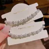 Pulsera Exquisita de Zirconia Perla Ultra Brillante Gypsophila para Mujer, Pulsera de Diseño Versátil Nicho de Ins, Accesorio de Mano Simple y Elegante