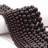 Ventas Directas de Fábrica de Cuentas Redondas de Piedra Roja Flor, Cuentas Sueltas Rojas Flor, Accesorios para Joyería Hecha a Mano DIY al por Mayor, Productos Semiacabados al por Mayor