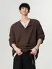 Camiseta de Manga Larga Falsa de Dos Piezas Estilo Coreano de Alta Gama para Niños, Suelta, Casual, Versátil, Sudadera, Camiseta Base para Primavera y Otoño