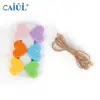 Estilo Japonés Chica Linda Corazón en Forma de Corazón Coloridos Clips de Corazón Soporte de Escritorio Decoración de Pared de Fotos Clip para Notas DIY