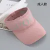 Boné de Baseball Tricô de Verão Chapéu de Sol para Esportes ao Ar Livre Proteção Solar Feminina Viseira Chapéu com Letras Casual Boné de Aba Reta Atacado