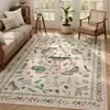 Alfombra de Piso de Terciopelo de Cristal con Diseño de Mariposa y Insecto para Sala de Estar, Alfombra Antideslizante Resistente al Desgaste para Área Grande, Alfombra Aislante