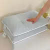 Núcleo de Travesseiro de Látex de Seda Gelada Super Macio e Fresco para Uso Doméstico, Proteção Cervical para Adultos, Auxílio para Dormir, Suporte para a Cabeça Inteira para Homens e Mulheres, Anti-ácaro de Verão