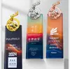 Trofeos de Cristal Creativos Personalizados para Reuniones Anuales de Empresa, Premios al Empleado Destacado, Premios de Competiciones Deportivas, Souvenirs con Grabado
