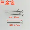Alfinetes em Formato de Nove, Alfinetes em Formato de T, Alfinetes com Ponta de Bola, Agulhas para Miçangas Artesanais DIY, Materiais para Acessórios de Joias, Galvanoplastia Real de Ouro Conserva-Cor