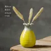Mini vaso de areia roxa vaso cerâmico pequeno decoração de planta ins vaso para flores secas artesanato feito à mão