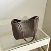 Bolso de cubo tejido de moda estilo coreano para el verano 2026, de gran capacidad, para madre e hija, versátil, de hombro y para llevar debajo del brazo
