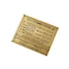 Señalización Metálica Personalizada Acero Inoxidable Estampado Alto Brillo Trefilado Placa de Identificación Placa de Puerta Aleación de Aluminio Pantalla de Corrosión Señalización