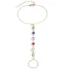 Pulseira Popular Quadrada de Zircônia Colorida Flor de Dedo Tendência Simples Europeia e Americana Transfronteiriça Amazon Personalizada