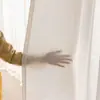 Cortinas Transparentes a Prueba de Viento que Dejan Pasar la Luz pero No a las Personas, Nuevo Modelo 2026 para Ventanas Salientes de Sala de Estar y Dormitorio, Cortinas Transparentes de Lino con Instalación sin Taladro