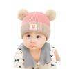 Gorro de bebé otoño e invierno recién nacido grueso cálido más terciopelo 3-6-12-24 meses bebés niños y niñas sombrero infantil