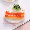 Resina simulación comida juego comida accesorios nuevo hecho a mano diy pegamento de crema carcasa de teléfono móvil pinza para el pelo material de decoración