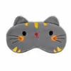 Máscara de Dormir para Olhos com Compressa de Calor e Frio Temática de Gato para Crianças, Adequada para Uso Interno e Externo no Inverno, Máscara de Proteção para os Olhos com Bloqueio de Luz