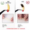 Luya material TPE cabeça vermelha com anzol minhoca minhoca isca macia pesca bico pequeno carpa capim carpa cruciana larva isca macia