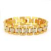 Pulseira popular de venda quente do AliExpress, estilo hip hop europeu e americano, relógio estiloso, com diamantes incrustados, pulseira de ouro luxuosa masculina